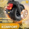 Afbeelding van TRESKO® Opvouwbare Bolderwagen 300L met Rem | Handwagen 150kg met Rubber Banden