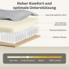 Afbeelding van Homcom 3-zitsbank van polyester - 188L x 80B x 86H cm - Lichtgrijs