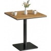 Afbeelding van Outsunny Salontafel - Metaal, WPC - 70x70x74 cm - Natuurhout
