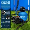 Afbeelding van Tillvex Zandfiltersysteem 13.200L/h tot 40.000L + 1200g Filterkogels - Zwembadfilter Blauw