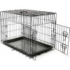 Afbeelding van TRESKO hondenbench - metalen transportkooi - opvouwbare draadkooi 62 x 45 x 52 cm