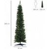 Afbeelding van HOMCOM Kerstboom 390 takken met kunststof standaard groen 830-182