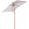 Afbeelding van Outsunny Parasol van Tannenhout, Bamboe, Polyester - Crèmewit - L200 x B150 x H235 cm