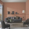 Afbeelding van Erismann Vliesbehang Elle Decoration Effen Structuur Rood Bruin 10335-48