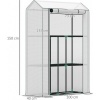 Afbeelding van Outsunny - Foliekas - Kunststof - 100x40x150 cm - Wit