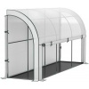 Afbeelding van Outsunny Kunststof en staal, wit - 300L x 80B x 157H cm - Kweekkas