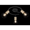 Afbeelding van GLOBO 54802S-3AB, Zwart, Metaal, IP20, E14, 40 W