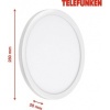 Afbeelding van TELEFUNKEN - NIZZA - Buiten LED Wandlamp, IP44, 4000K, 15W, Ø28cm, Wit