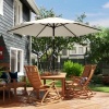 Afbeelding van Outsunny Tuinparasol - Metaal, Polyester - Ø270 x 219H cm - Crème
