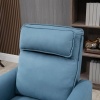 Afbeelding van HOMCOM Relaxfauteuil met Sta-op functie en Afstandsbediening - Blauw