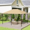 Afbeelding van Outsunny vervangend dak voor pavilion - polyester - khaki