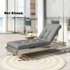 Afbeelding van Outsunny Tuinkussen - Polyester, PP-katoen - 65L x 198B x 13H cm - Lichtgrijs
