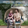 Afbeelding van Outsunny - Hangstoel met zakken - Polyester - Bruin