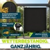 Afbeelding van tillvex® Verticale Klemluifel, 150 x 310 cm, zwart, met handslinger, zonder boren