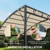 Afbeelding van Outsunny Pergola Gazebo Vervangdak - Polyester - 298L x 293B x 1H cm - Crèmewit