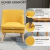 Afbeelding van HOMCOM Eetkamerstoel met bekleding 839-316