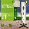 Afbeelding van tillvex® Rechthoekige Aluminium Parasol Ø 330 cm met Afdekking en Windscherm