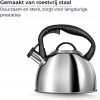 Afbeelding van Smile - RVS Fluitketel - 3 Liter - Alle Warmtebronnen - Zilver