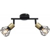 Afbeelding van Globo - Moderne Plafondlamp Zwart - H:20cm - E14 - Voor Binnen - Metaal