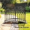 Afbeelding van Outsunny Tuinbrug van Metaal - 135,5L x 74B x 91H cm - Zwart