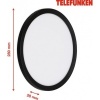 Afbeelding van TELEFUNKEN - NIZZA - LED buitenlamp, 4000K, IP44, 15W, zwart, kunststof, Ø28 cm