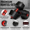 Afbeelding van Verstelbare halterset 20 kg - 2-in-1 dumbbell set voor krachttraining en armtraining
