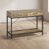 Afbeelding van HOMCOM Consoletafel met 2 lades