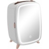 Afbeelding van HOMCOM Mini Koelkast van Kunststof en Glas - 24,3L x 19,4B x 35,6H cm - Wit
