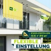 Afbeelding van Tillvex Balkonluifel met handslinger, UV-bestendig en waterdicht (Geel/Wit, 400 cm)