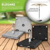 Afbeelding van tillvex® Granieten parasolvoet met wielen en handgreep 27 kg, vierkant, voor stokken 16-48 mm