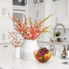 Afbeelding van Relaxdays metalen fruitschaal, rond, open design, 14 x 25 cm, voor groente, fruit & brood, goud