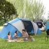 Afbeelding van Outsunny Tent Taft, Fiberglas L430 x B240 x H170cm - Blauw