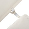 Afbeelding van Outsunny - Stoelkussen met Hoofdkussen - Veters - Polyester - Wit