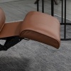 Afbeelding van HOMCOM Relaxstoel Kunstleer, Schuim - L78 x B87 x H100 cm - Bruin