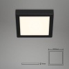 Afbeelding van Briloner Leuchten - LED Plafondlamp, 16,5W, 1600 lumen, 4000K, zwart-wit