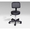 Afbeelding van HOMCOM Rolkruk, draaistoel voor salon, zwart 71-0013