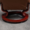 Afbeelding van HOMCOM Relaxstoel Kunstleer, Schuim - L78 x B87 x H100 cm - Bruin