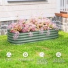 Afbeelding van Outsunny Tuinbed - Verzinkt staal - 150L x 62B x 30H cm - Groen