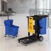 Afbeelding van HOMCOM Schoonmaakwagen van Kunststof en Metaal - 122 x 46,5 x 101 cm - Blauw