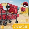 Afbeelding van TRESKO® Opvouwbare bolderkar met dak en koelvak, max. 150 kg, met rem en rubberen banden