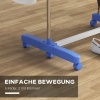 Afbeelding van HOMCOM inklapbaar droogrek met wielen - Blauw kledingrek