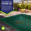 Afbeelding van tillvex® Afdekzeil met ringen, 10 spanrubbers, 15 m touw, waterdicht en scheurvast, premium pvc