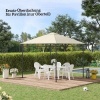 Afbeelding van Outsunny Vervangend Polyester Dak - 298L x 295B cm - Crèmewit