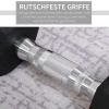 Afbeelding van HOMCOM Zeshoekige dumbbellset van 2 gietijzeren dumbbells, 2 x 4 kg, zwart rubberen handvat