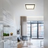 Afbeelding van Briloner Leuchten - LED-plafondlamp met achtergrondverlichting, 22W, 3000 lumen, wit-zwart