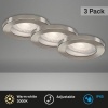 Afbeelding van BRILONER LED Inbouwspot set 7181 Ø 85 mm mat nikkel, 3 stuks