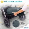 Afbeelding van KIDUKU Wintervoetenzak voor kinderwagen, wasbaar, grijs, 95x50 cm, met ritssluiting en tas