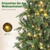 Afbeelding van HOMCOM Kunststof Kerstboom 60L x 60B x 180H cm Groen met Metaal