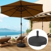 Afbeelding van Outsunny Zwarte Sonnenschirmstandaard tot 28 kg, Rond, voor Ø34/38 mm parasols, Balkon, Tuin