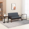 Afbeelding van HOMCOM Bijzettafelset met Stalen Frame 839-608V00